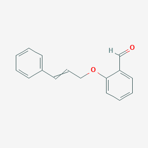 molecular formula C16H14O2 B12482006 2-(3-Phenylprop-2-enoxy)benzaldehyde 