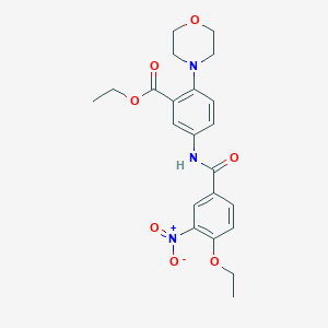 Ethyl 5-{[(4-ethoxy-3-nitrophenyl)carbonyl]amino}-2-(morpholin-4-yl)benzoate