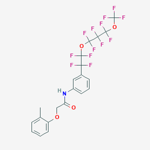 2-(2-methylphenoxy)-N-(3-{1,1,2,2-tetrafluoro-2-[1,1,2,2,3,3-hexafluoro-3-(trifluoromethoxy)propoxy]ethyl}phenyl)acetamide