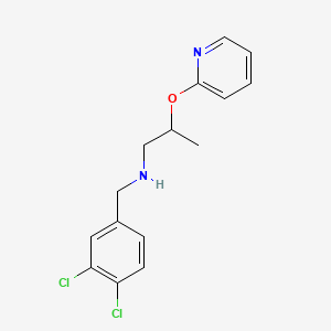 molecular formula C15H16Cl2N2O B12482067 N-(3,4-dichlorobenzyl)-N-[2-(2-pyridinyloxy)propyl]amine 