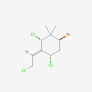 molecular formula C10H14BrCl3 B1248208 Apakaochtodene B 