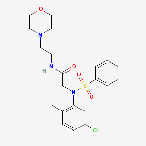 N~2~-(5-chloro-2-methylphenyl)-N-[2-(morpholin-4-yl)ethyl]-N~2~-(phenylsulfonyl)glycinamide