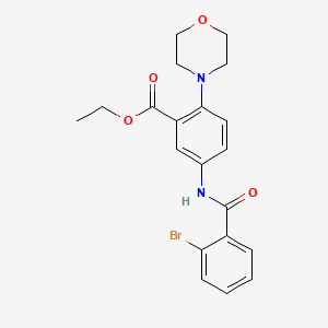 Ethyl 5-{[(2-bromophenyl)carbonyl]amino}-2-(morpholin-4-yl)benzoate