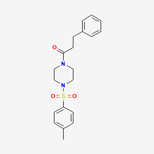 1-{4-[(4-Methylphenyl)sulfonyl]piperazin-1-yl}-3-phenylpropan-1-one