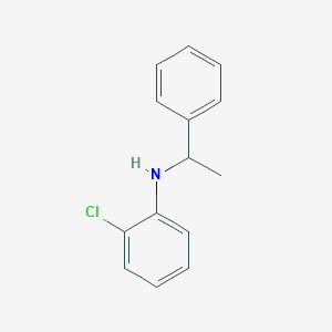 molecular formula C14H14ClN B124821 2-氯-N-(1-苯乙基)苯胺 CAS No. 155585-52-7