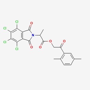 2-(2,5-dimethylphenyl)-2-oxoethyl 2-(4,5,6,7-tetrachloro-1,3-dioxo-1,3-dihydro-2H-isoindol-2-yl)propanoate