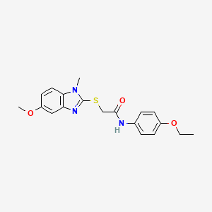 N-(4-ethoxyphenyl)-2-[(5-methoxy-1-methyl-1H-benzimidazol-2-yl)sulfanyl]acetamide