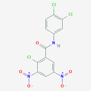 2-chloro-N-(3,4-dichlorophenyl)-3,5-dinitrobenzamide