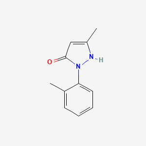 molecular formula C11H12N2O B12482200 5-methyl-2-o-tolyl-2H-pyrazol-3-ol 