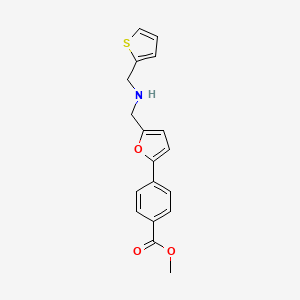 Methyl 4-(5-{[(thiophen-2-ylmethyl)amino]methyl}furan-2-yl)benzoate