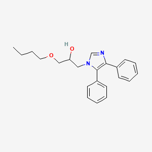 molecular formula C22H26N2O2 B12482231 1-butoxy-3-(4,5-diphenyl-1H-imidazol-1-yl)propan-2-ol 