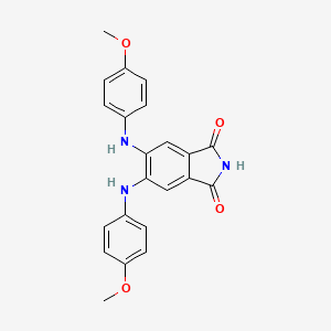 molecular formula C22H19N3O4 B1248225 4,5-Bis-(4-methoxyanilino)phthalimide 