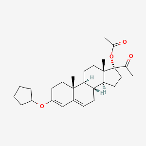 molecular formula C28H40O4 B1248226 戊酸孕酮 CAS No. 1178-60-5