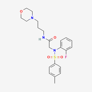 N~2~-(2-fluorophenyl)-N~2~-[(4-methylphenyl)sulfonyl]-N-[3-(morpholin-4-yl)propyl]glycinamide