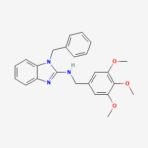 molecular formula C24H25N3O3 B12482283 1-benzyl-N-(3,4,5-trimethoxybenzyl)-1H-benzimidazol-2-amine 