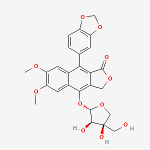 molecular formula C26H24O11 B1248229 二叶木糖苷 