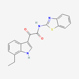 N-(1,3-benzothiazol-2-yl)-2-(7-ethyl-1H-indol-3-yl)-2-oxoacetamide