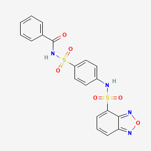 N-({4-[(2,1,3-benzoxadiazol-4-ylsulfonyl)amino]phenyl}sulfonyl)benzamide