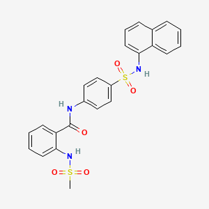 2-[(methylsulfonyl)amino]-N-[4-(naphthalen-1-ylsulfamoyl)phenyl]benzamide