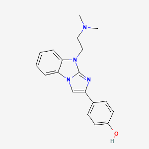 4-{9-[2-(dimethylamino)ethyl]-9H-imidazo[1,2-a]benzimidazol-2-yl}phenol