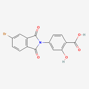 4-(5-Bromo-1,3-dioxoisoindol-2-yl)-2-hydroxybenzoic acid