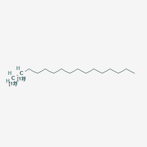 molecular formula C16H34 B124825 Hexadecane-1,2-13C2 CAS No. 158563-27-0
