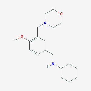 N-[4-methoxy-3-(morpholin-4-ylmethyl)benzyl]cyclohexanamine