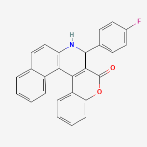 3-(4-fluorophenyl)-3,4-dihydro-2H-benzo[f]chromeno[3,4-c]quinolin-2-one