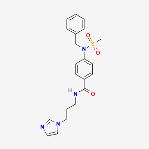 4-[benzyl(methylsulfonyl)amino]-N-[3-(1H-imidazol-1-yl)propyl]benzamide