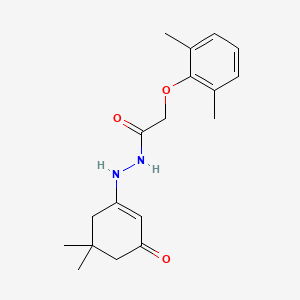 2-(2,6-dimethylphenoxy)-N'-[(1Z)-3-hydroxy-5,5-dimethylcyclohex-2-en-1-ylidene]acetohydrazide