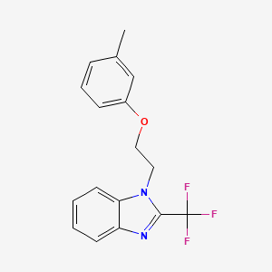 1-[2-(3-methylphenoxy)ethyl]-2-(trifluoromethyl)-1H-benzimidazole