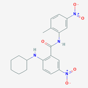 2-(cyclohexylamino)-N-(2-methyl-5-nitrophenyl)-5-nitrobenzamide