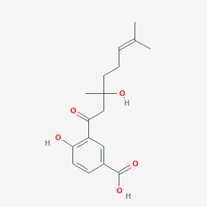 molecular formula C17H22O5 B1248272 Crassinervic acid 