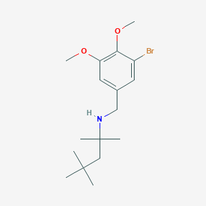 N-(3-bromo-4,5-dimethoxybenzyl)-2,4,4-trimethylpentan-2-amine