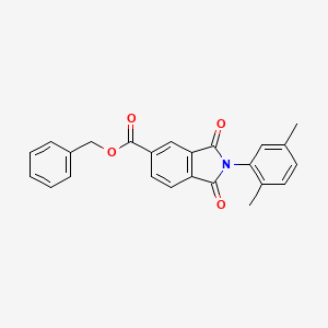 molecular formula C24H19NO4 B12482737 Benzyl 2-(2,5-dimethylphenyl)-1,3-dioxoisoindole-5-carboxylate 