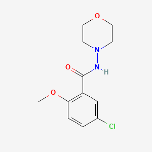 molecular formula C12H15ClN2O3 B12482795 5-chloro-2-methoxy-N-(morpholin-4-yl)benzamide 