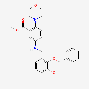 Methyl 5-{[2-(benzyloxy)-3-methoxybenzyl]amino}-2-(morpholin-4-yl)benzoate