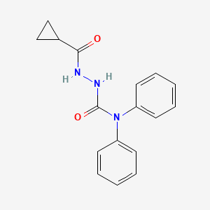 2-(cyclopropylcarbonyl)-N,N-diphenylhydrazinecarboxamide