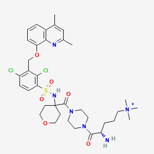 molecular formula C36H49Cl2N6O6S+ B1248288 Fasitibant CAS No. 869939-83-3