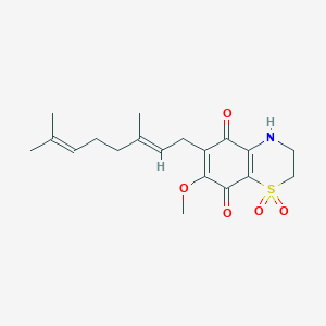 molecular formula C19H25NO5S B1248289 aplidinone A 