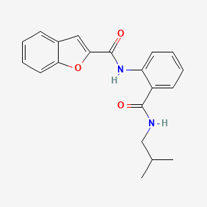 N-{2-[(2-methylpropyl)carbamoyl]phenyl}-1-benzofuran-2-carboxamide