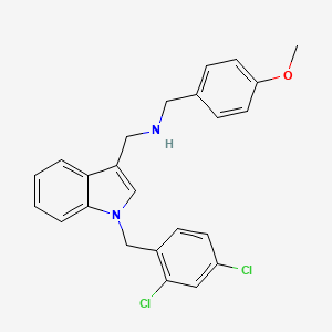 1-[1-(2,4-dichlorobenzyl)-1H-indol-3-yl]-N-(4-methoxybenzyl)methanamine