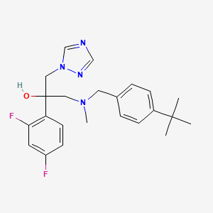 1-[(4-Tert-butylphenyl)methyl-methylamino]-2-(2,4-difluorophenyl)-3-(1,2,4-triazol-1-yl)propan-2-ol