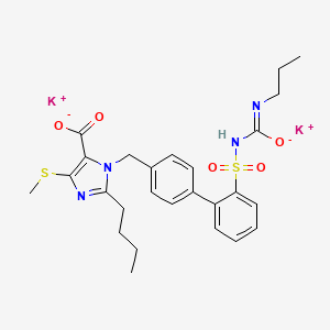 molecular formula C26H30K2N4O5S2 B1248292 Fonsartan 