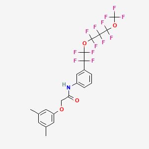 2-(3,5-dimethylphenoxy)-N-(3-{1,1,2,2-tetrafluoro-2-[1,1,2,2,3,3-hexafluoro-3-(trifluoromethoxy)propoxy]ethyl}phenyl)acetamide