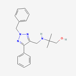 2-{[(2-benzyl-5-phenyl-2H-1,2,3-triazol-4-yl)methyl]amino}-2-methyl-1-propanol