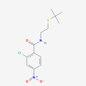 N-[2-(tert-butylsulfanyl)ethyl]-2-chloro-4-nitrobenzamide