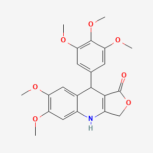 6,7-dimethoxy-9-(3,4,5-trimethoxyphenyl)-4,9-dihydrofuro[3,4-b]quinolin-1(3H)-one