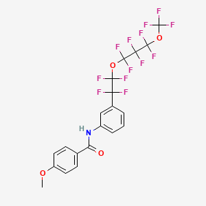 4-methoxy-N-(3-{1,1,2,2-tetrafluoro-2-[1,1,2,2,3,3-hexafluoro-3-(trifluoromethoxy)propoxy]ethyl}phenyl)benzamide