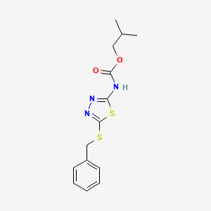 2-Methylpropyl [5-(benzylsulfanyl)-1,3,4-thiadiazol-2-yl]carbamate